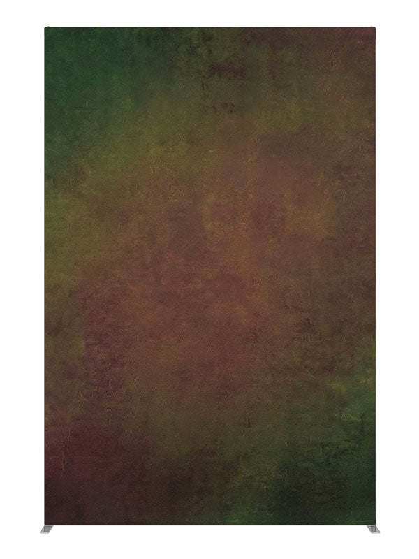 Elthorne Earth Tone Green Red Abstract Texture, photography backdrop panel for Denny StudioEdge silicone edge frame, 5 ft