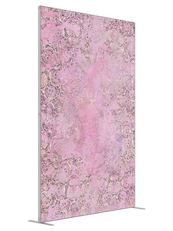Emmanuelle Pink shown at an angled view, photography backdrop panel for Denny StudioEdge silicone edge frame, 5 ft