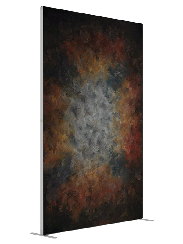 Equestrian deep rich tones painterly printed backdrop angled 5ft - Denny StudioEdge SEOM-2512