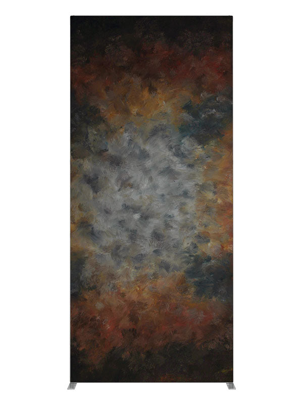 Equestrian hand painted style rich warm tones printed backdrop 3ft - Denny StudioEdge SEOM-2512