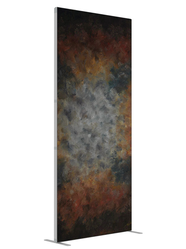 Equestrian painterly deep tones printed backdrop angled view 3ft - Denny StudioEdge SEOM-2512