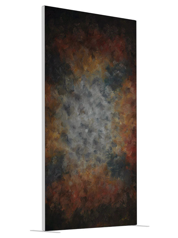 Equestrian rich warm painterly printed backdrop angled view 4ft - Denny StudioEdge SEOM-2512