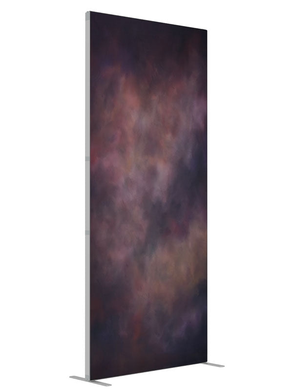 Evening Hues shown at an angled view, photography backdrop panel for Denny StudioEdge silicone edge frame, 3 ft