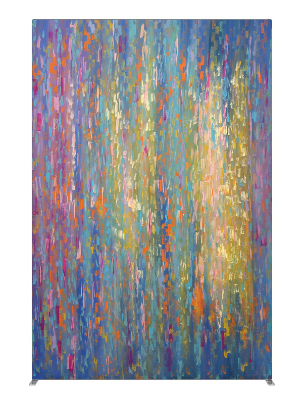 Expressive abstract brushstroke colorful printed backdrop 5ft - Denny StudioEdge SEOM-2597