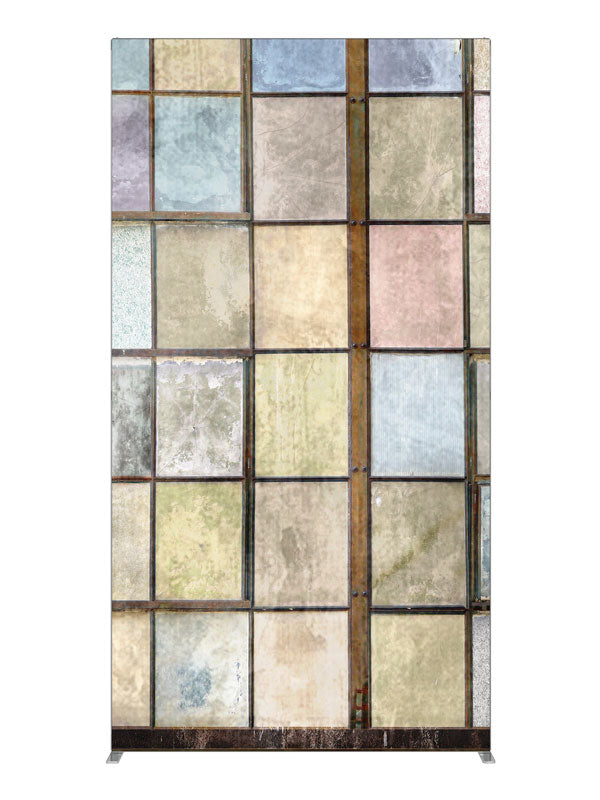 Factory Windows, photography backdrop panel for Denny StudioEdge silicone edge frame, 4 ft