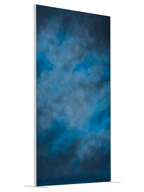 Falda shown at an angled view, photography backdrop panel for Denny StudioEdge silicone edge frame, 4 ft