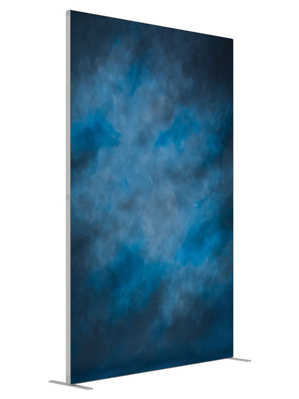 Falda shown at an angled view, photography backdrop panel for Denny StudioEdge silicone edge frame, 5 ft