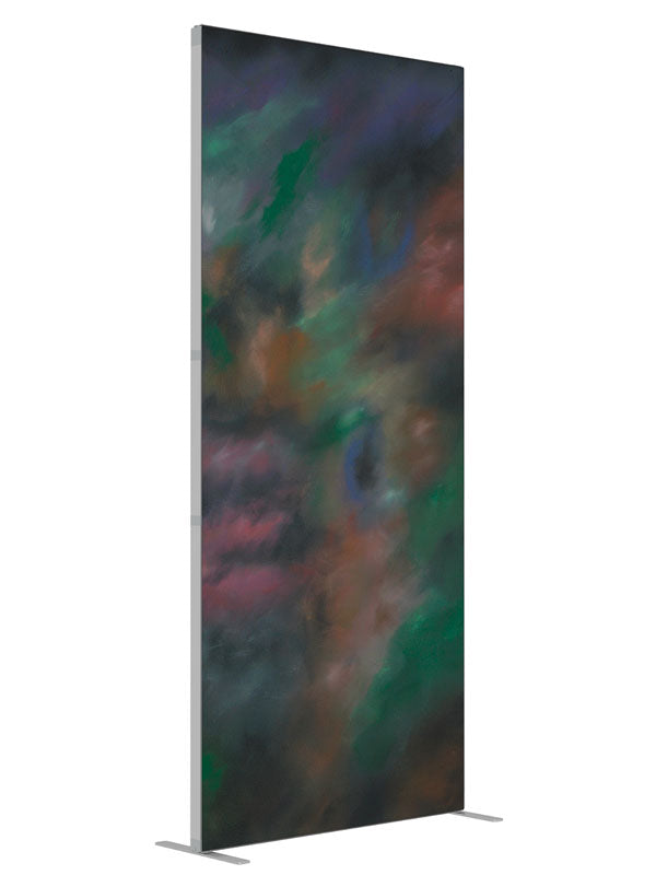 Fantasy Impressions shown at an angled view, photography backdrop panel for Denny StudioEdge silicone edge frame, 3 ft