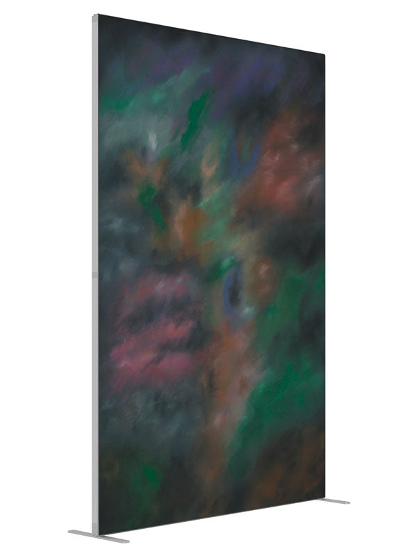 Fantasy Impressions shown at an angled view, photography backdrop panel for Denny StudioEdge silicone edge frame, 5 ft