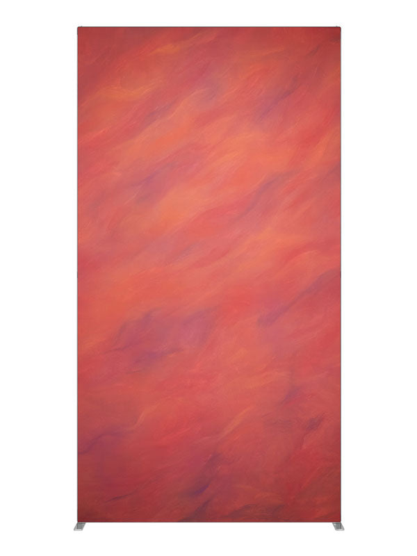 Fire Red Orange, photography backdrop panel for Denny StudioEdge silicone edge frame, 4 ft