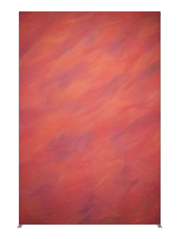 Fire Red Orange, photography backdrop panel for Denny StudioEdge silicone edge frame, 5 ft