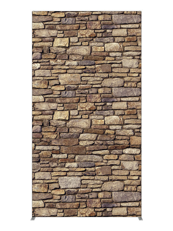 Flat Stone Wall, photography backdrop panel for Denny StudioEdge silicone edge frame, 4 ft