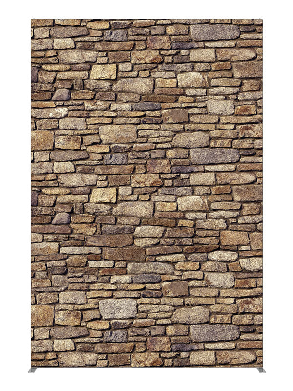 Flat Stone Wall, photography backdrop panel for Denny StudioEdge silicone edge frame, 5 ft