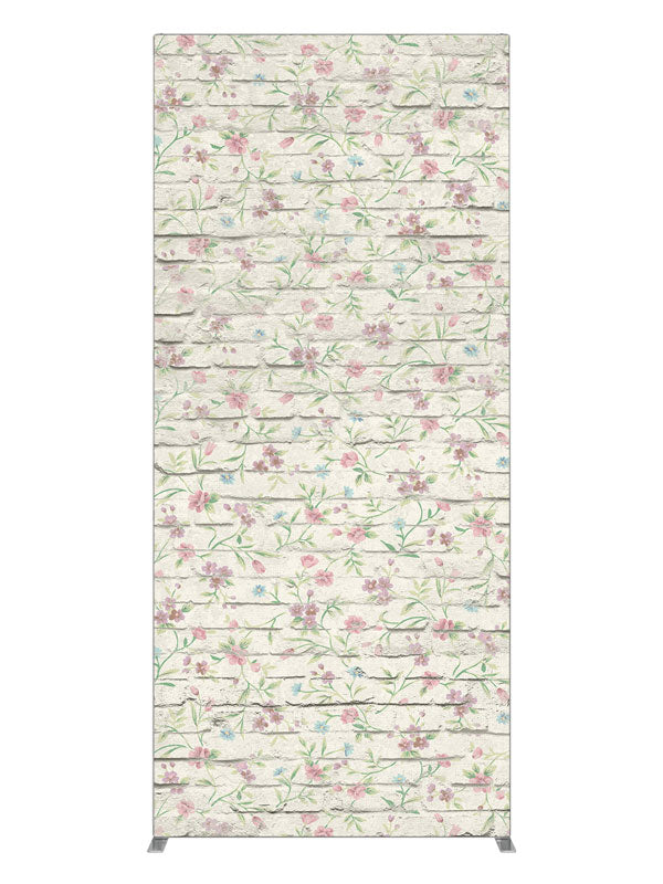 Flower Brick, photography backdrop panel for Denny StudioEdge silicone edge frame, 3 ft
