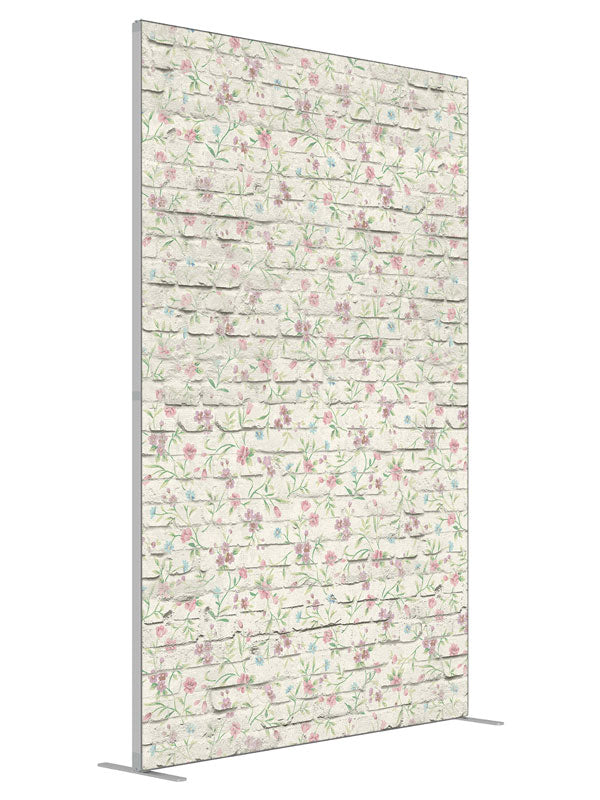 Flower Brick shown at an angled view, photography backdrop panel for Denny StudioEdge silicone edge frame, 5 ft