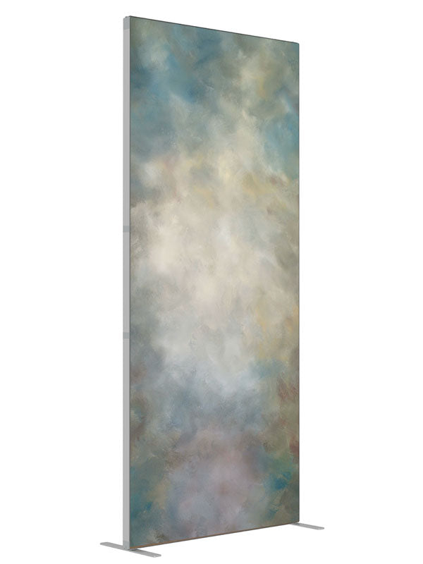Forest Light shown at an angled view, photography backdrop panel for Denny StudioEdge silicone edge frame, 3 ft