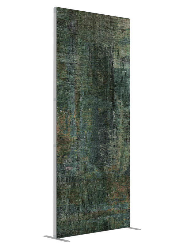 Forest shown at an angled view, photography backdrop panel for Denny StudioEdge silicone edge frame, 3 ft