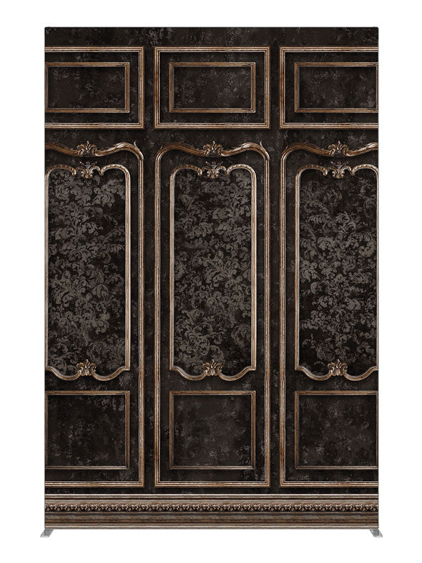 Formal dark paneled wall printed photography backdrop 5ft - Denny StudioEdge SECP-7535