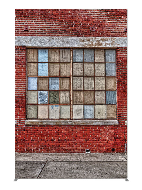 Foundry Brick, photography backdrop panel for Denny StudioEdge silicone edge frame, 5 ft