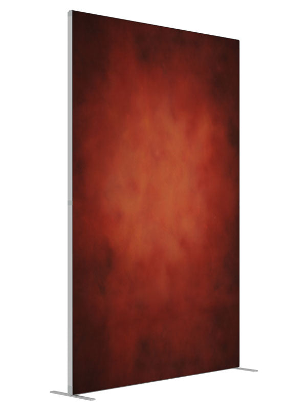 Fox Fire shown at an angled view, photography backdrop panel for Denny StudioEdge silicone edge frame, 5 ft