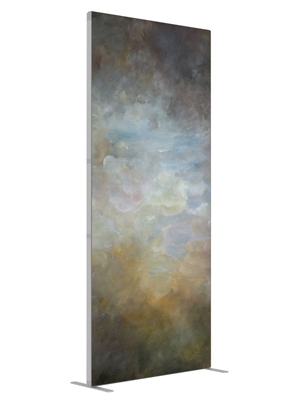 Fox Hunt shown at an angled view, photography backdrop panel for Denny StudioEdge silicone edge frame, 3 ft