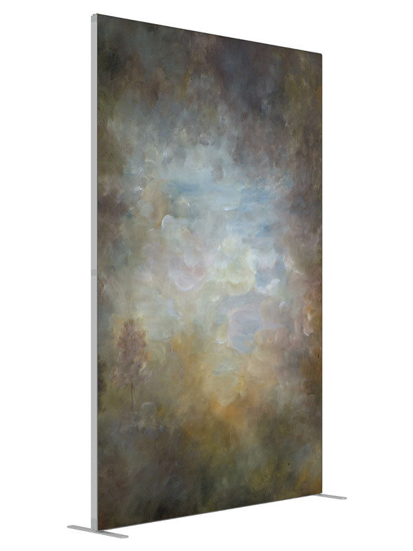 Fox Hunt shown at an angled view, photography backdrop panel for Denny StudioEdge silicone edge frame, 5 ft