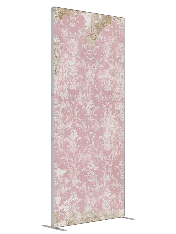 French Antique Baby Pink shown at an angled view, photography backdrop panel for Denny StudioEdge silicone edge frame, 3 ft