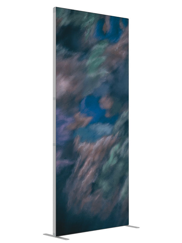 French Palette shown at an angled view, photography backdrop panel for Denny StudioEdge silicone edge frame, 3 ft