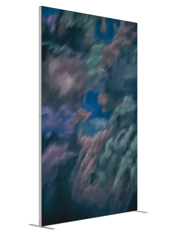 French Palette shown at an angled view, photography backdrop panel for Denny StudioEdge silicone edge frame, 5 ft