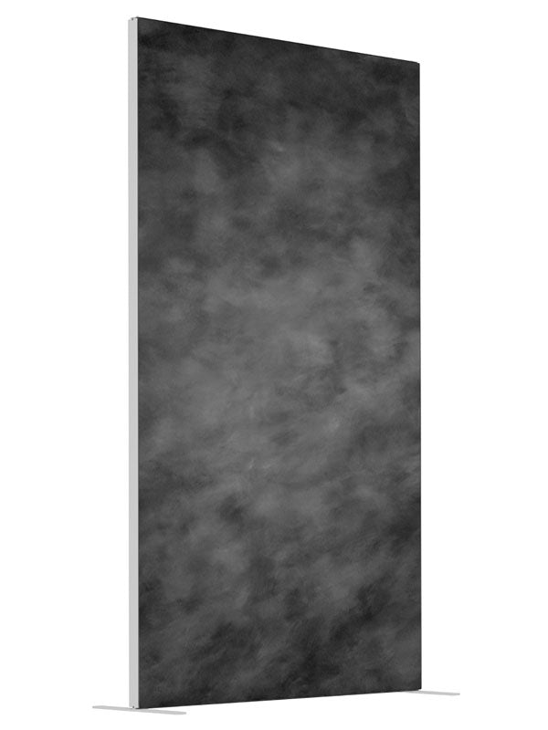 Frosted Gray shown at an angled view, photography backdrop panel for Denny StudioEdge silicone edge frame, 4 ft