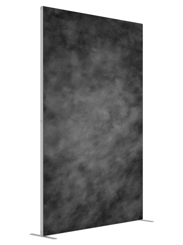 Frosted Gray shown at an angled view, photography backdrop panel for Denny StudioEdge silicone edge frame, 5 ft
