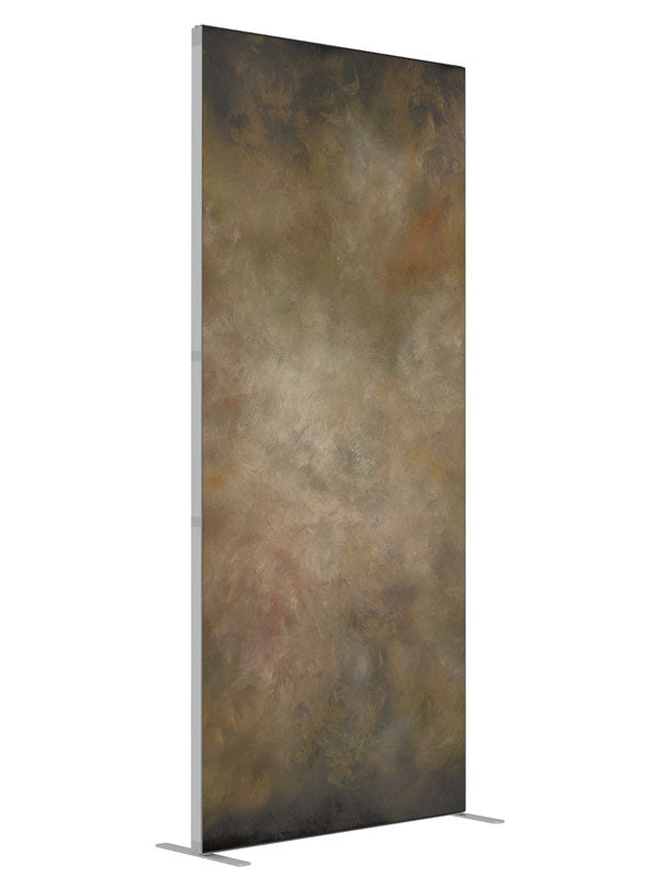 Fulvous shown at an angled view, photography backdrop panel for Denny StudioEdge silicone edge frame, 3 ft