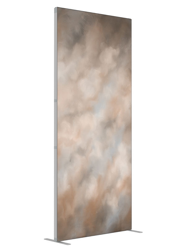Gilbert shown at an angled view, photography backdrop panel for Denny StudioEdge silicone edge frame, 3 ft