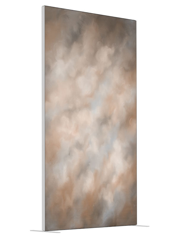 Gilbert shown at an angled view, photography backdrop panel for Denny StudioEdge silicone edge frame, 4 ft