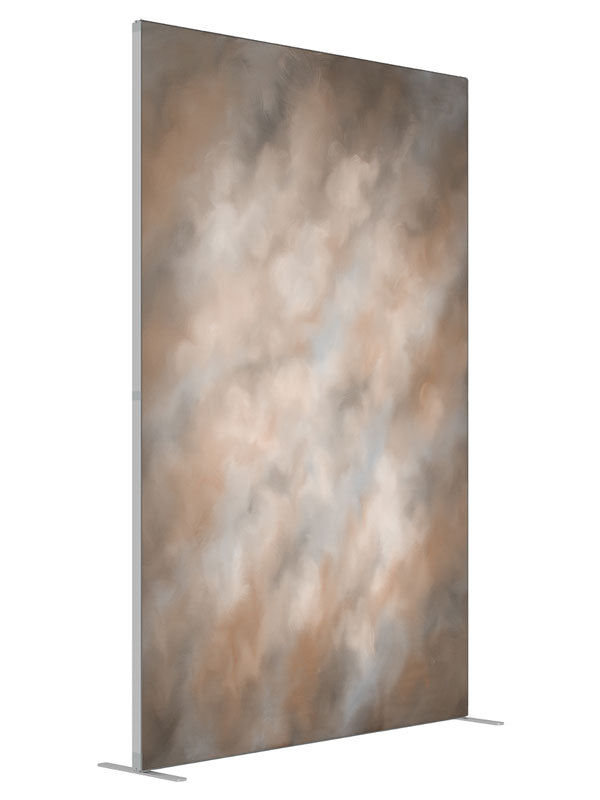 Gilbert shown at an angled view, photography backdrop panel for Denny StudioEdge silicone edge frame, 5 ft