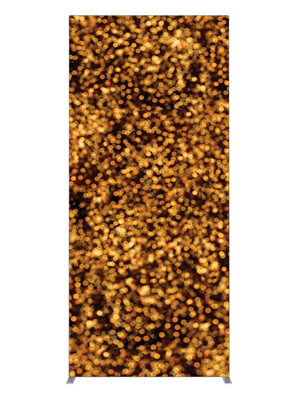 Gold Bokeh Glitter, photography backdrop panel for Denny StudioEdge silicone edge frame, 3 ft