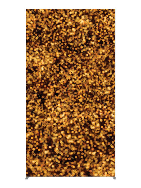 Gold Bokeh Glitter, photography backdrop panel for Denny StudioEdge silicone edge frame, 4 ft