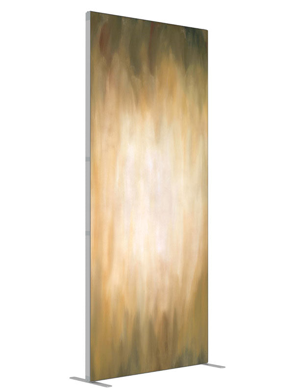 Gold Streak shown at an angled view, photography backdrop panel for Denny StudioEdge silicone edge frame, 3 ft