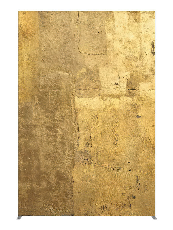 Gold Textured Plaster Wall, photography backdrop panel for Denny StudioEdge silicone edge frame, 5 ft
