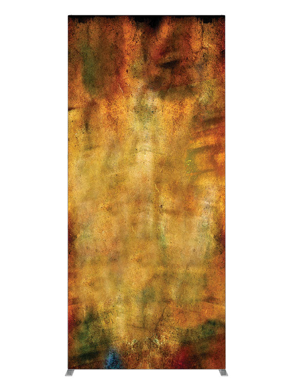 Golden amber grunge texture, photography backdrop panel for Denny StudioEdge silicone edge frame, 3 ft