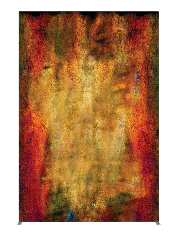 Golden amber grunge texture, photography backdrop panel for Denny StudioEdge silicone edge frame, 5 ft