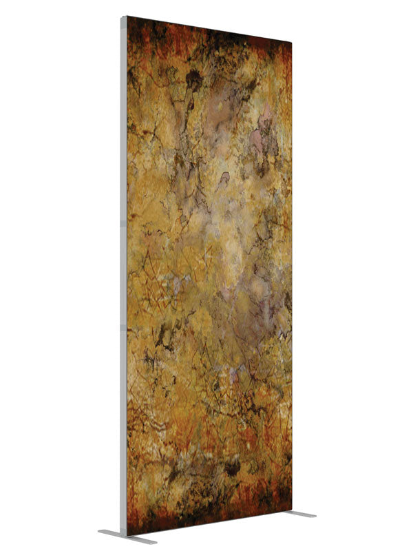 Golden brown stone texture shown at an angled view, photography backdrop panel for Denny StudioEdge silicone edge frame, 3 ft