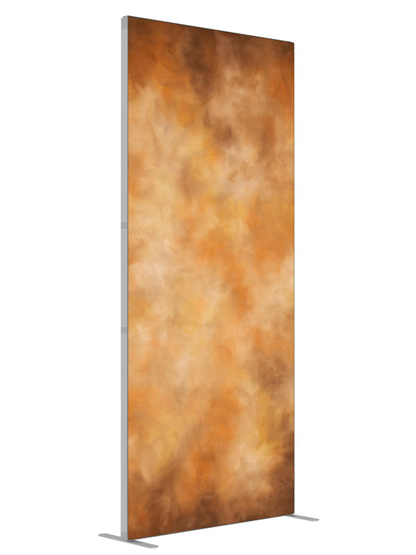 Goldy shown at an angled view, photography backdrop panel for Denny StudioEdge silicone edge frame, 3 ft