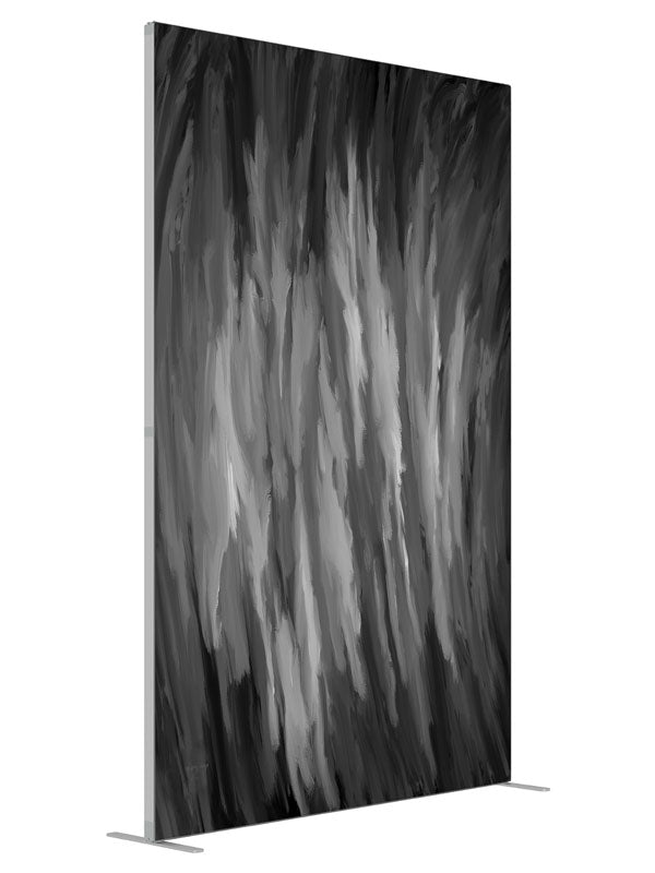 Gradation shown at an angled view, photography backdrop panel for Denny StudioEdge silicone edge frame, 5 ft