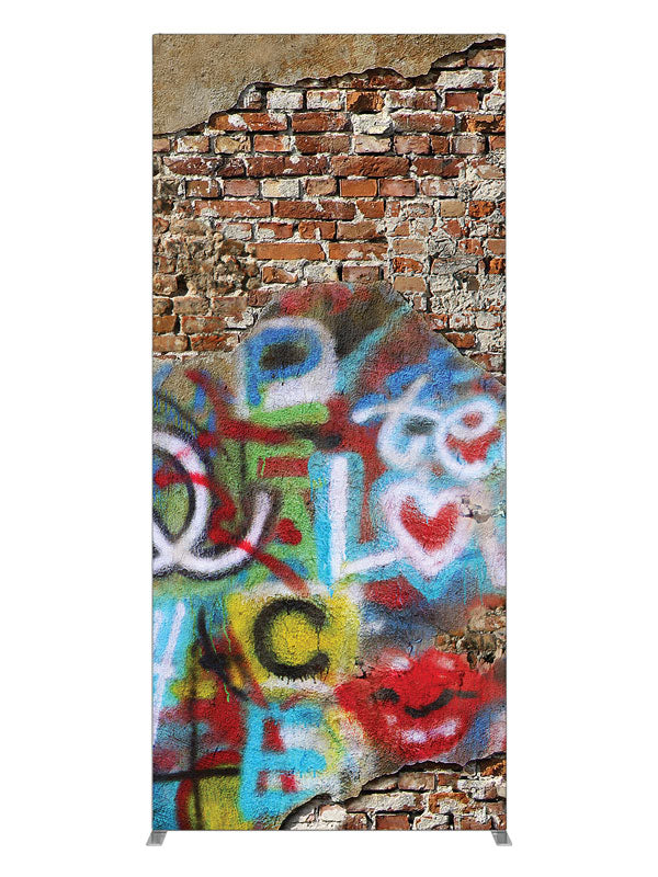 Graffiti Wall, photography backdrop panel for Denny StudioEdge silicone edge frame, 3 ft