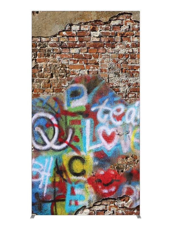 Graffiti Wall, photography backdrop panel for Denny StudioEdge silicone edge frame, 4 ft