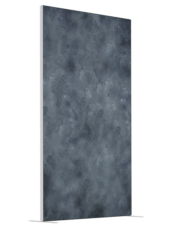 Granite Gray shown at an angled view, photography backdrop panel for Denny StudioEdge silicone edge frame, 4 ft