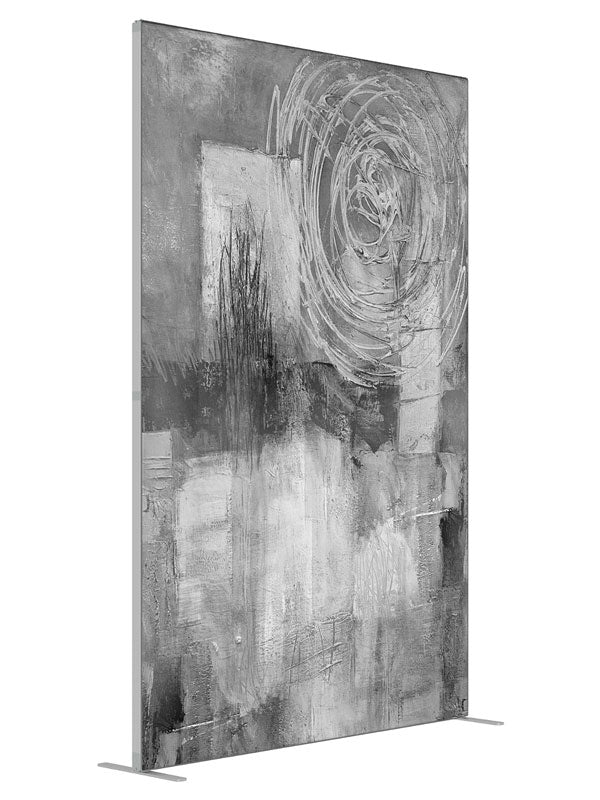 Gray Abstraction angled view 5ft - Denny StudioEdge SECP-6217