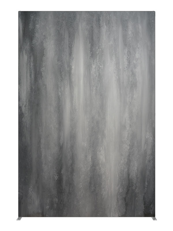 Gray Textured Streak, photography backdrop panel for Denny StudioEdge silicone edge frame, 5 ft