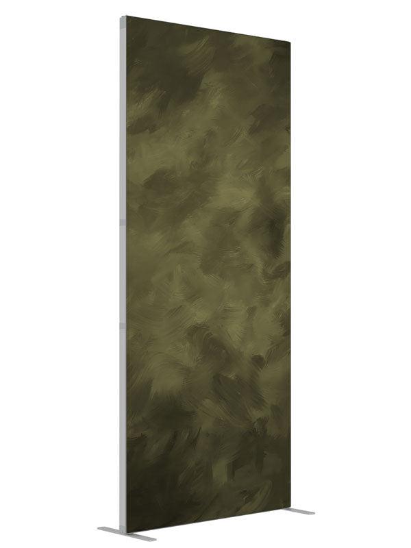 Green Brush shown at an angled view, photography backdrop panel for Denny StudioEdge silicone edge frame, 3 ft